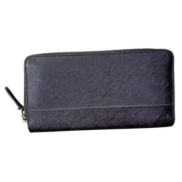 Marc Jacobs Black Canvas Zip Around Long Wallet - Picture 2 of 6